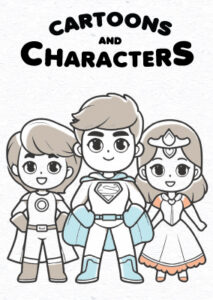 Cartoons and Characters Coloring Pages
