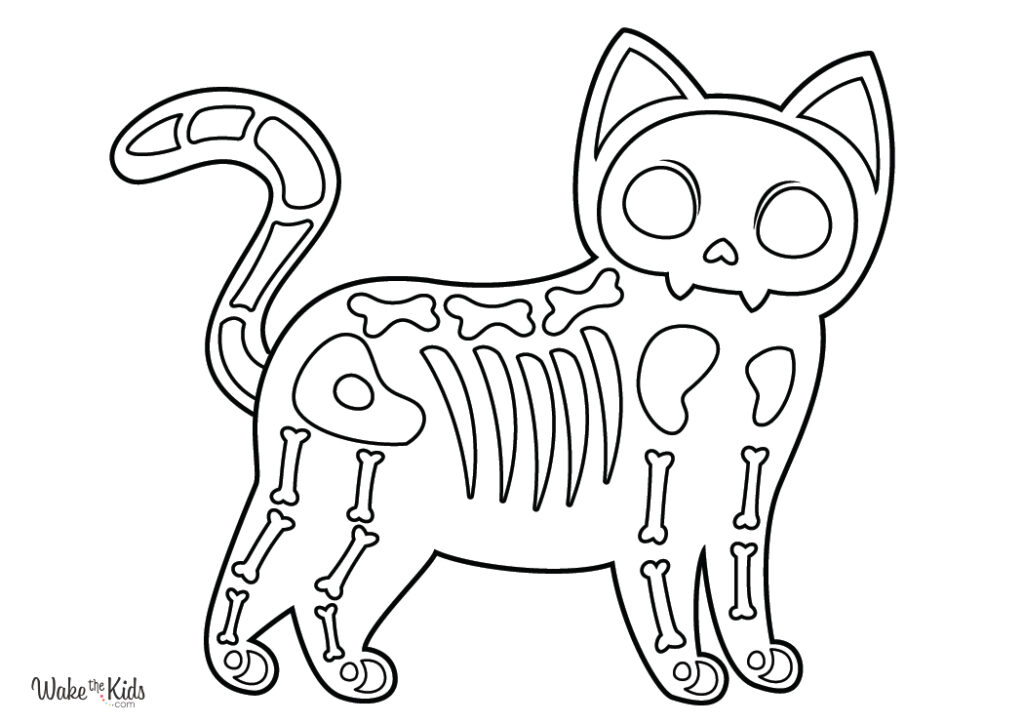Halloween Cat Coloring Pages (Free Printable PDFs) | WakeTheKids