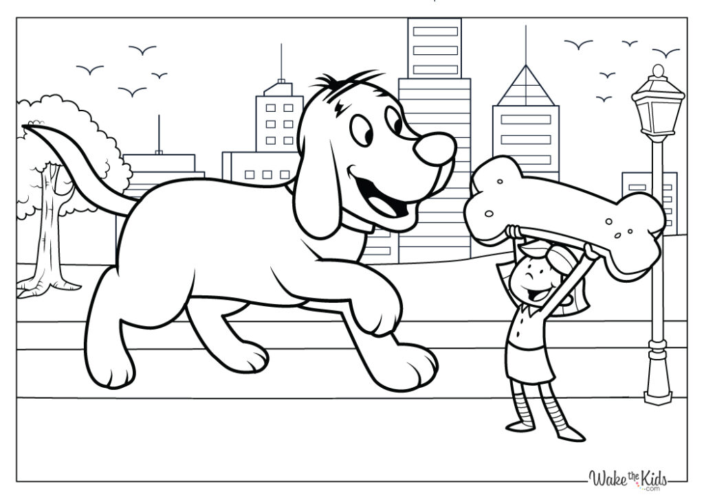 Clifford the Big Red Dog Coloring Pages