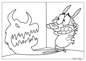 Courage the Cowardly Dog Coloring Pages