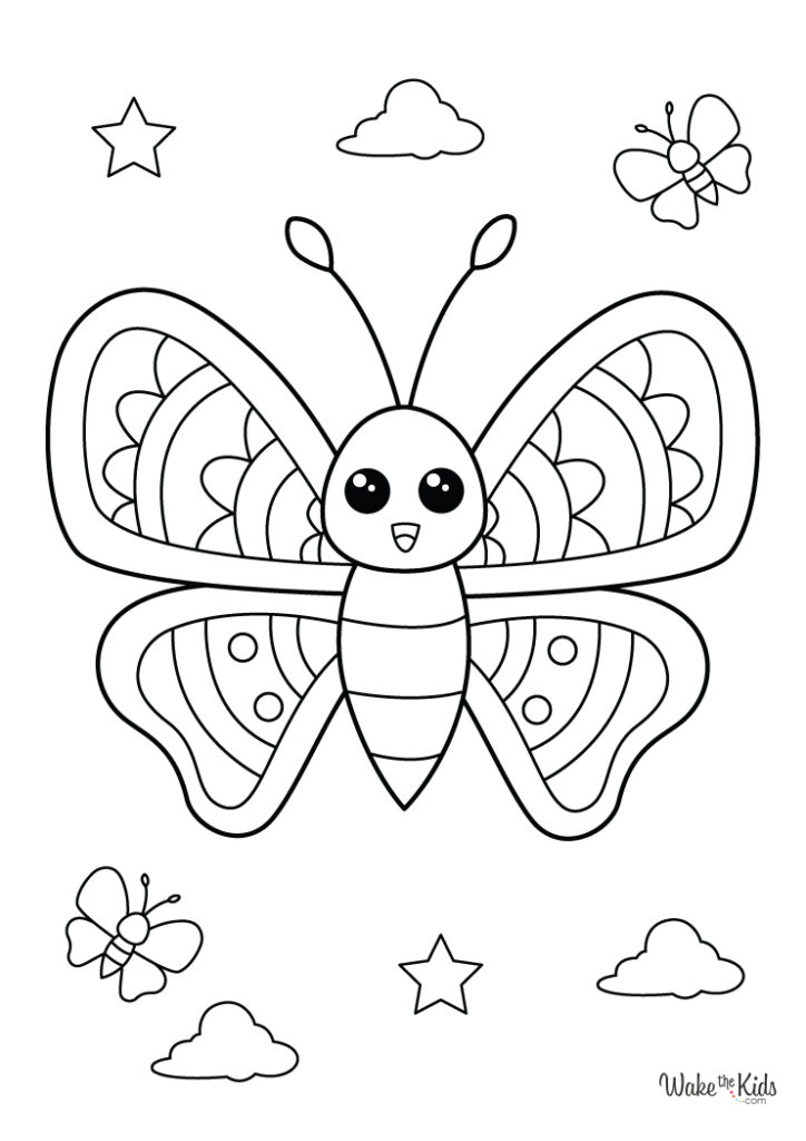 Butterfly Coloring Pages (Free Printable PDFs) WakeTheKids