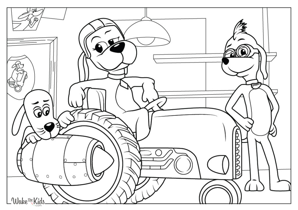 Go Dog Go Coloring Pages
