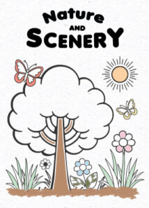 Nature and Scenery Coloring Pages