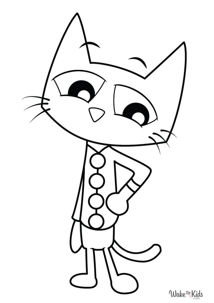 Pete the Cat Coloring Pages (Free Printable PDFs) | WakeTheKids