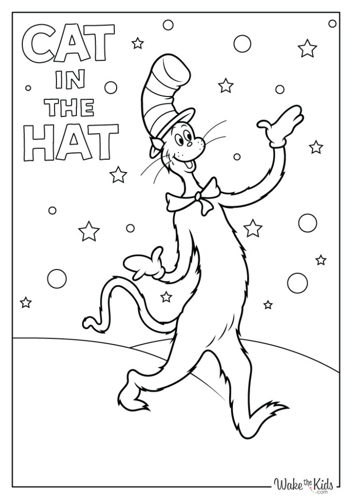 Cat in the Hat Coloring Pages