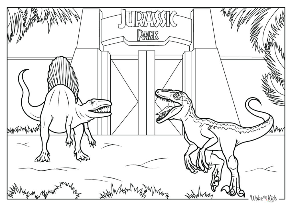 Jurassic World Coloring Pages (Free Printable PDFs) | WakeTheKids