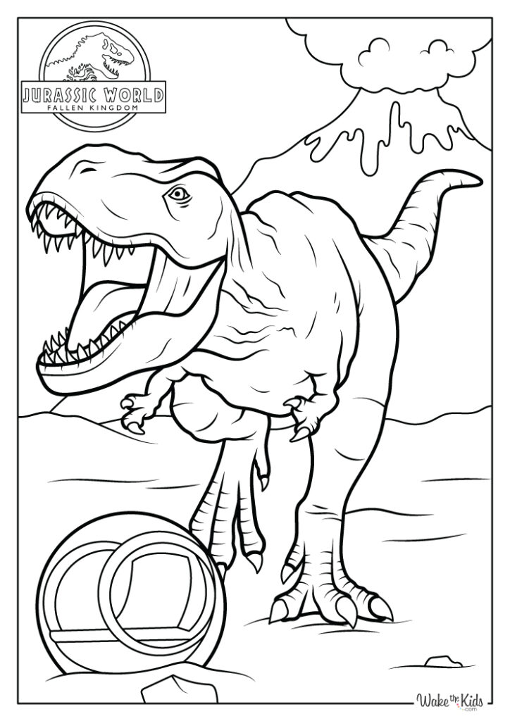 Jurassic World Coloring Pages (Free Printable PDFs) | WakeTheKids