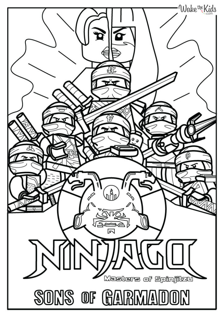 Lego Ninjago Coloring Pages (Free Printable PDFs) | WakeTheKids