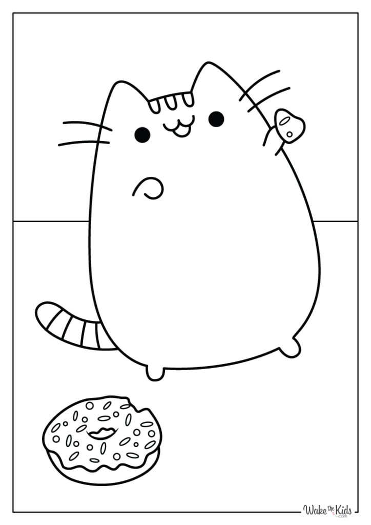 Pusheen Coloring Pages (Free Printable PDFs) | WakeTheKids