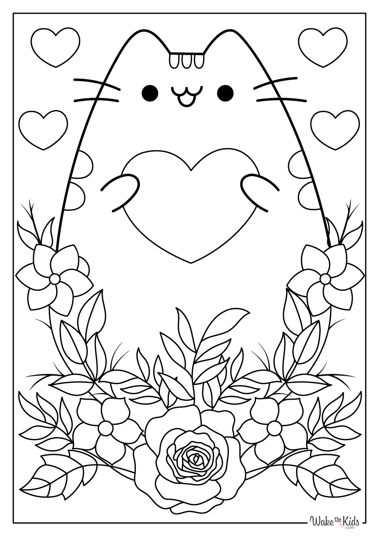 Pusheen Coloring Pages (Free Printable PDFs) | WakeTheKids