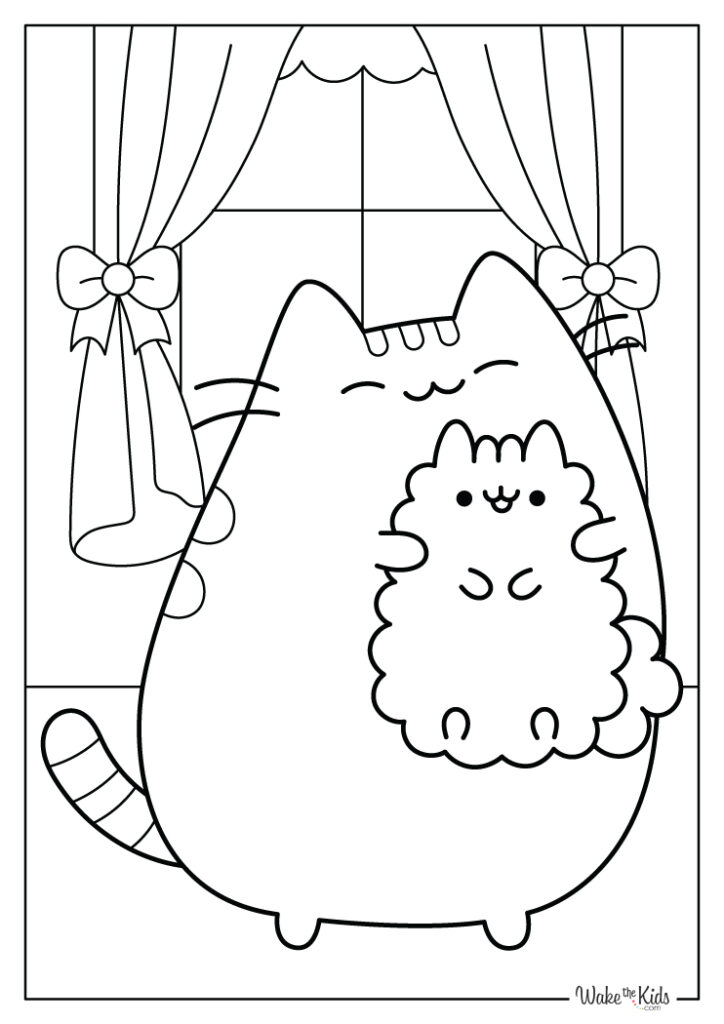 Pusheen Coloring Pages (Free Printable PDFs) | WakeTheKids