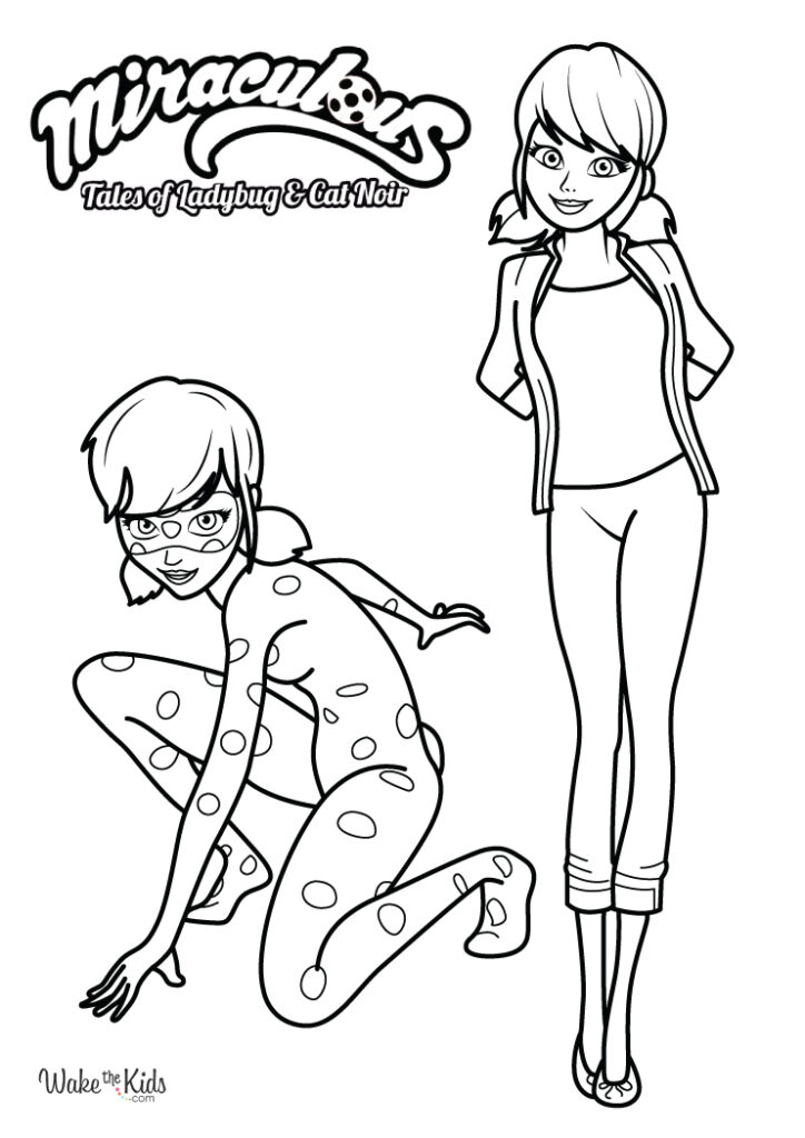 Miraculous: Ladybug and Cat Noir Coloring Pages (Free Printable PDFs ...