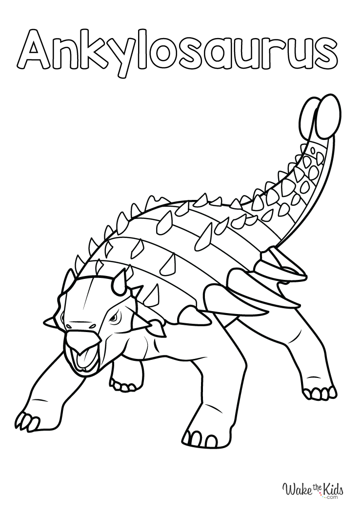 Ankylosaurus Coloring Pages