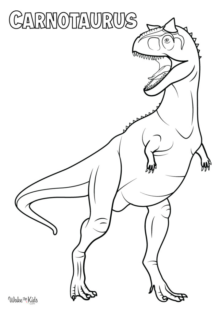 Carnotaurus Coloring Pages (Free Printable PDFs) | WakeTheKids