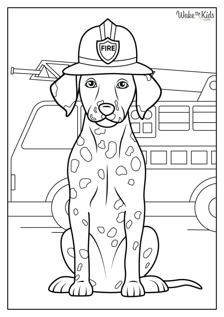 Dalmatian Coloring Pages (Free Printable PDFs) | WakeTheKids