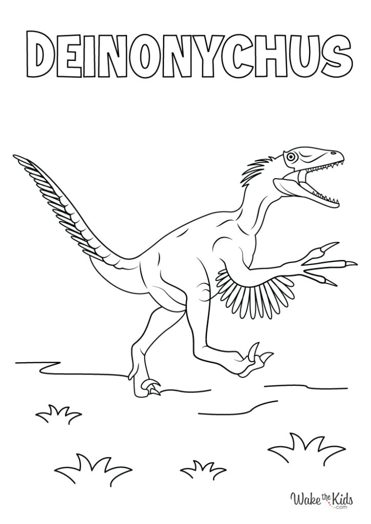 Deinonychus Coloring Pages
