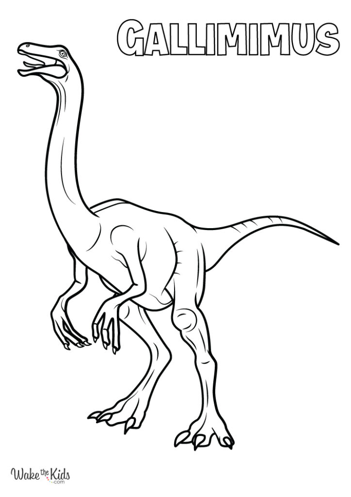 Gallimimus Coloring Pages