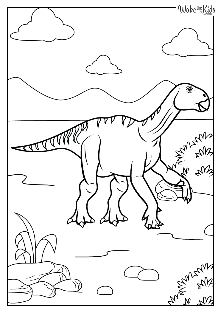 Iguanodon Coloring Pages (free Printable Pdfs) 