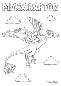 Microraptor Coloring Pages