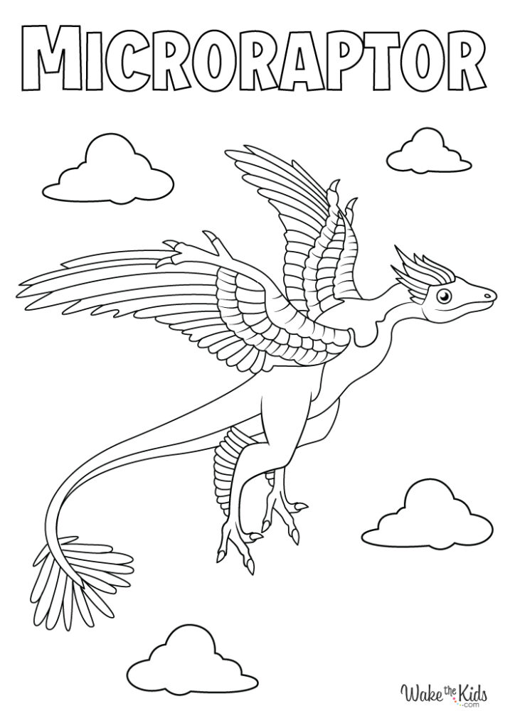 Microraptor Coloring Pages