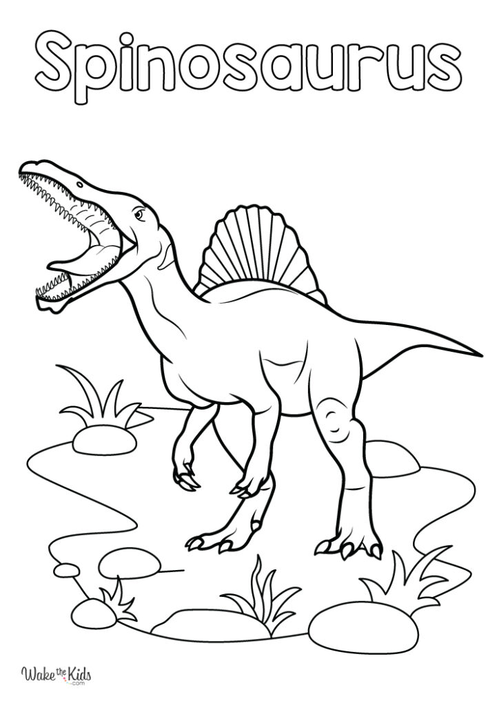 Spinosaurus Coloring Pages (Free Printable PDFs) | WakeTheKids