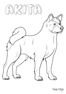 Akita (Dog) Coloring Pages