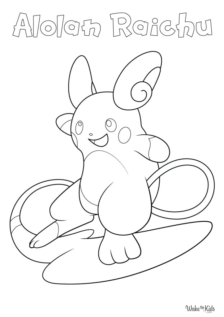 Raichu Coloring Pages (Free Printable PDFs) | WakeTheKids