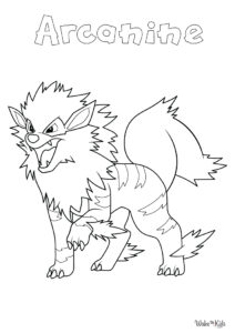 Arcanine Coloring Pages