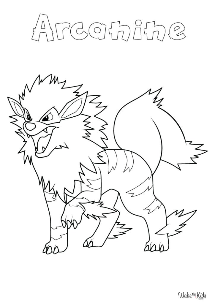 Arcanine Coloring Pages