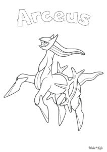 Arceus Coloring Pages