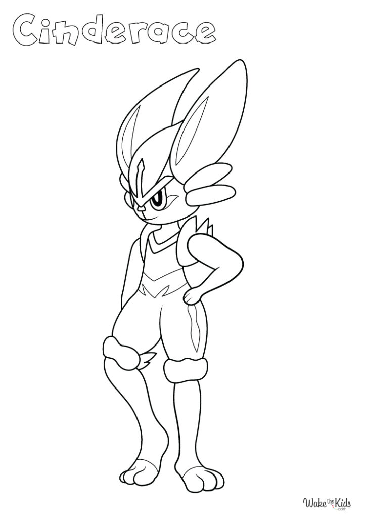 Cinderace Coloring Pages