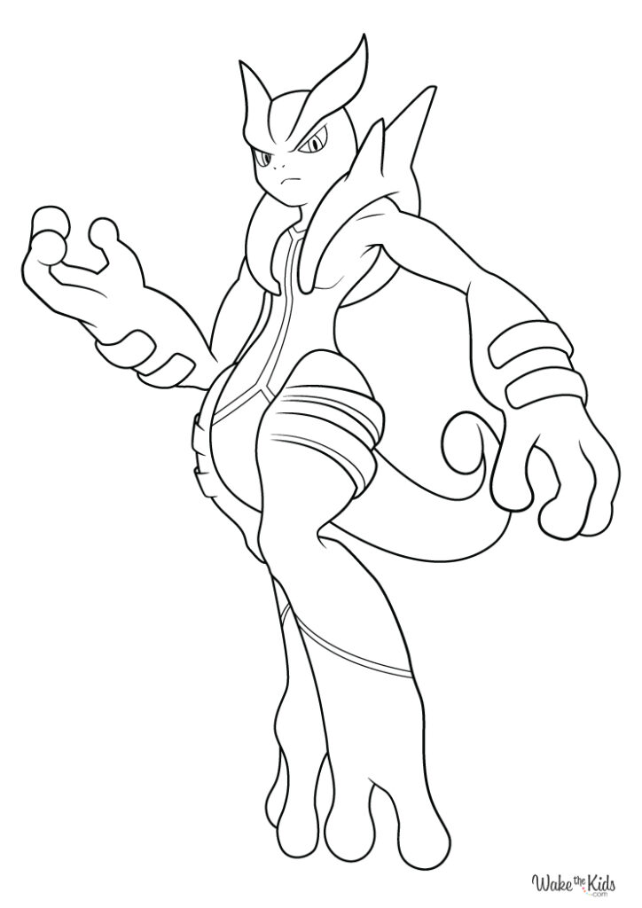 Mewtwo Coloring Pages (Free Printable PDFs) | WakeTheKids