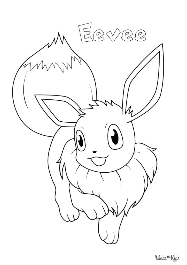 Eevee Coloring Pages