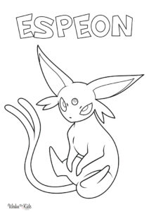Espeon Coloring Pages