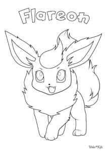 Flareon Coloring Pages
