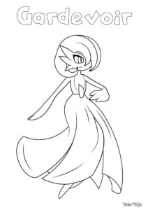 Gardevoir Coloring Pages