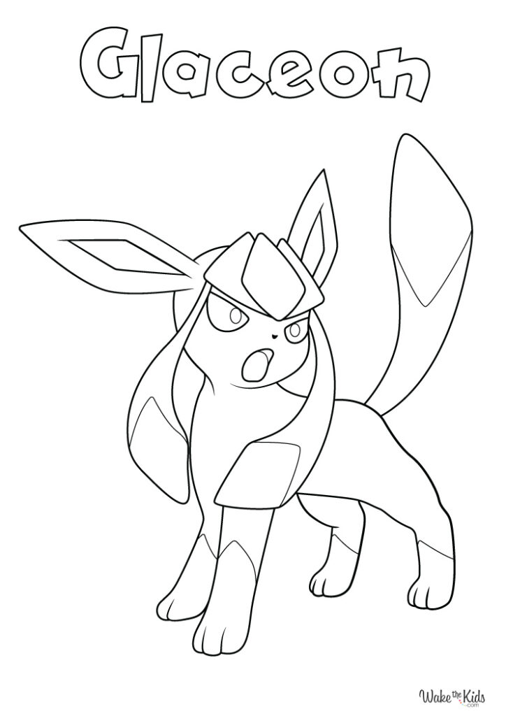 10 Glaceon Pokemon Coloring Page for Your Artistic Adventure