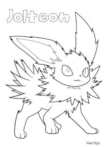Jolteon Coloring Pages