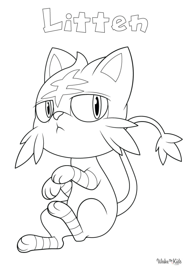 Litten Coloring Pages