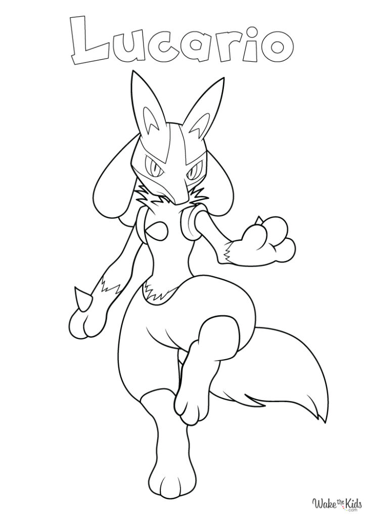 Lucario Coloring Pages