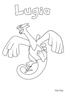 Lugia Coloring Pages