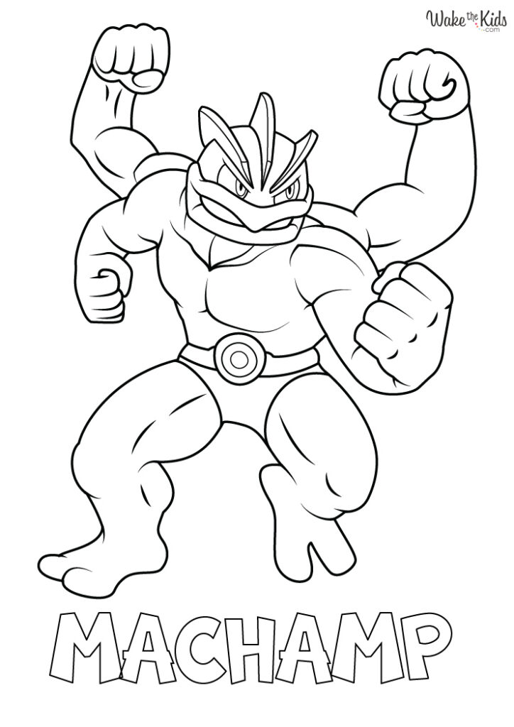 Machamp Coloring Pages (Free Printable PDFs) | WakeTheKids