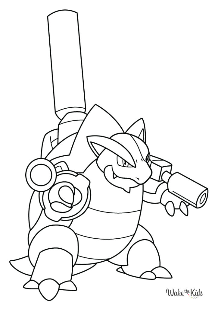 Blastoise Coloring Pages (Free Printable PDFs) | WakeTheKids