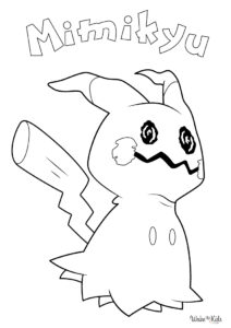 Mimikyu Coloring Pages