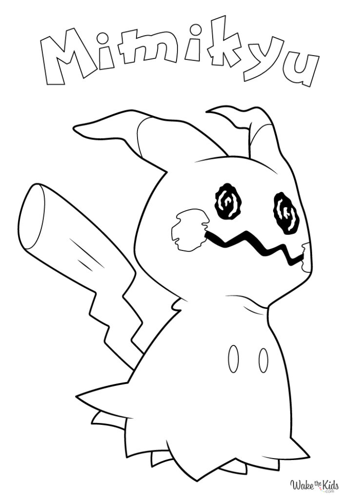 Mimikyu Coloring Pages (Free Printable PDFs) | WakeTheKids