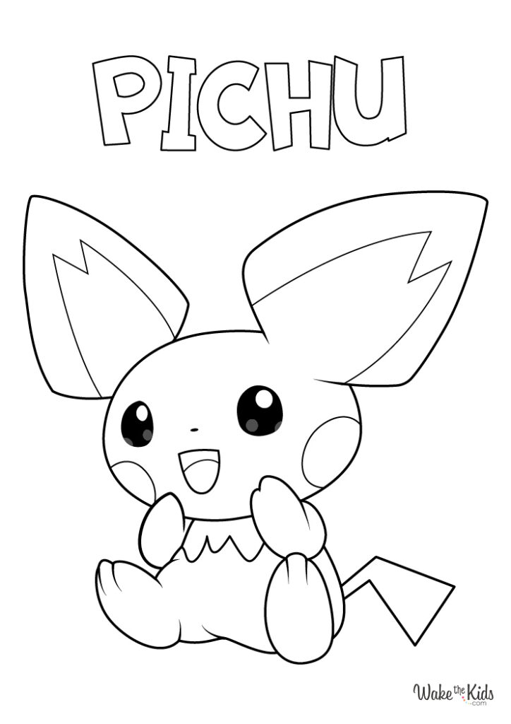 Pichu Coloring Pages (Free Printable PDFs) | WakeTheKids