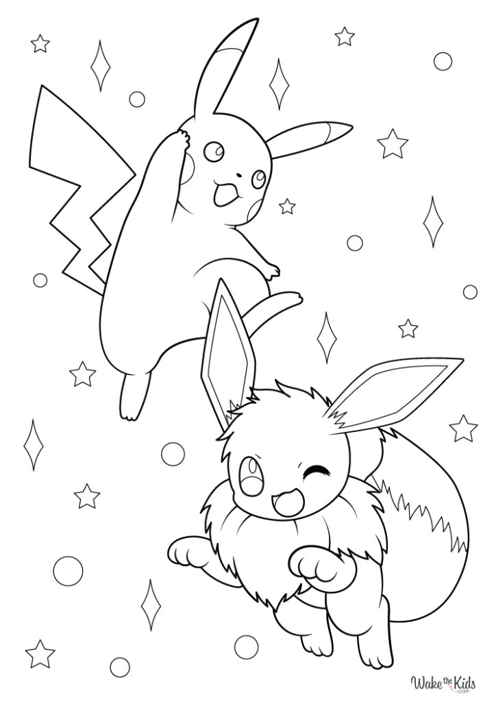 Eevee Coloring Pages (Free Printable PDFs) | WakeTheKids
