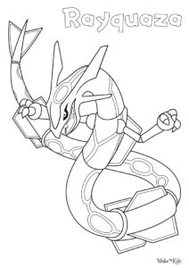 Rayquaza Coloring Pages