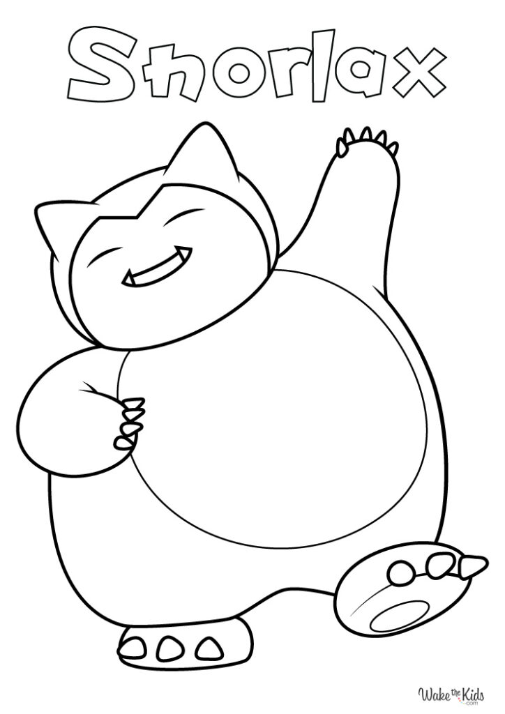 Snorlax Coloring Pages (Free Printable PDFs) | WakeTheKids