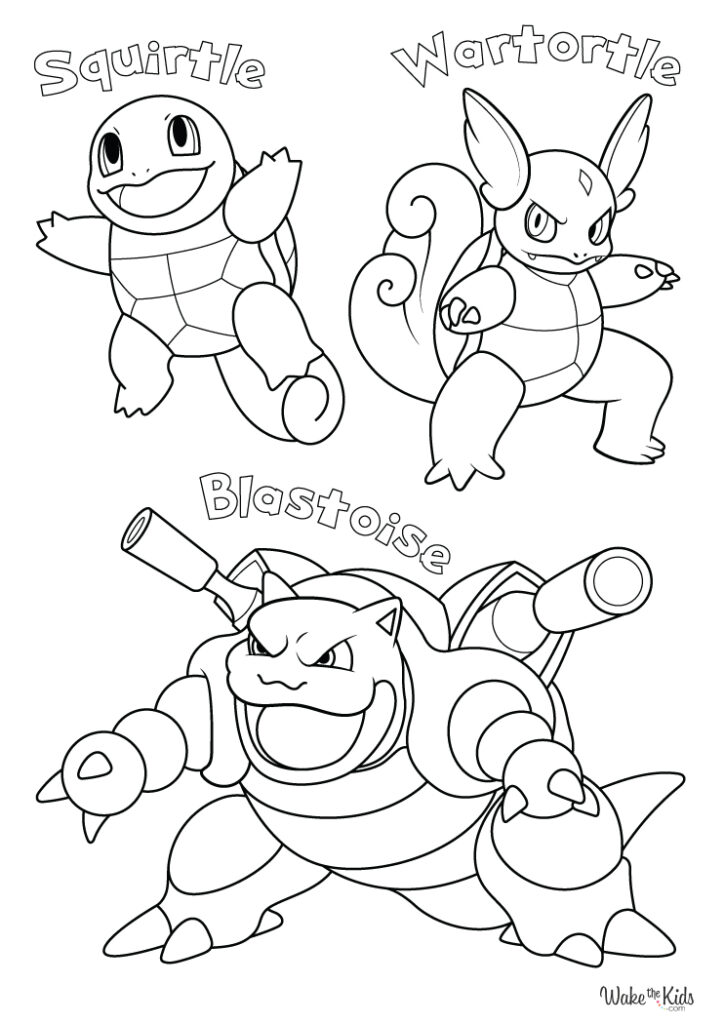 Squirtle Coloring Pages (Free Printable PDFs) | WakeTheKids
